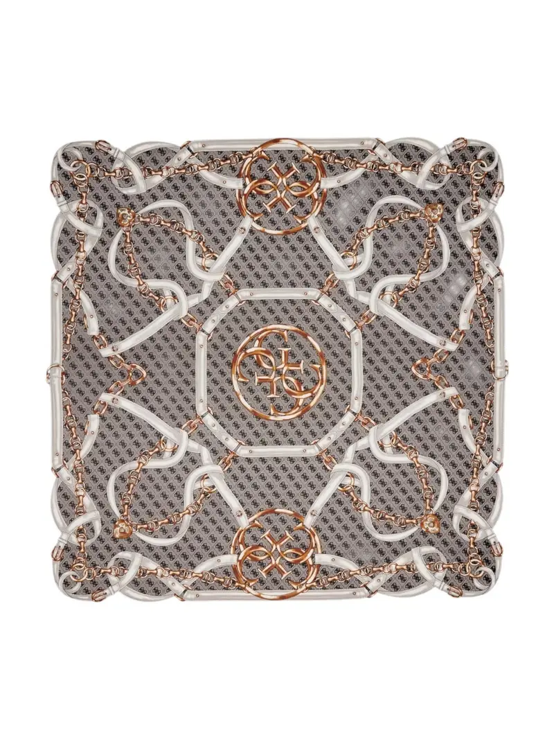 GUESS Foulard Donna NOELLE PRINTED KEFIAH 130X130 AW5412 POL03 BLA BLACK