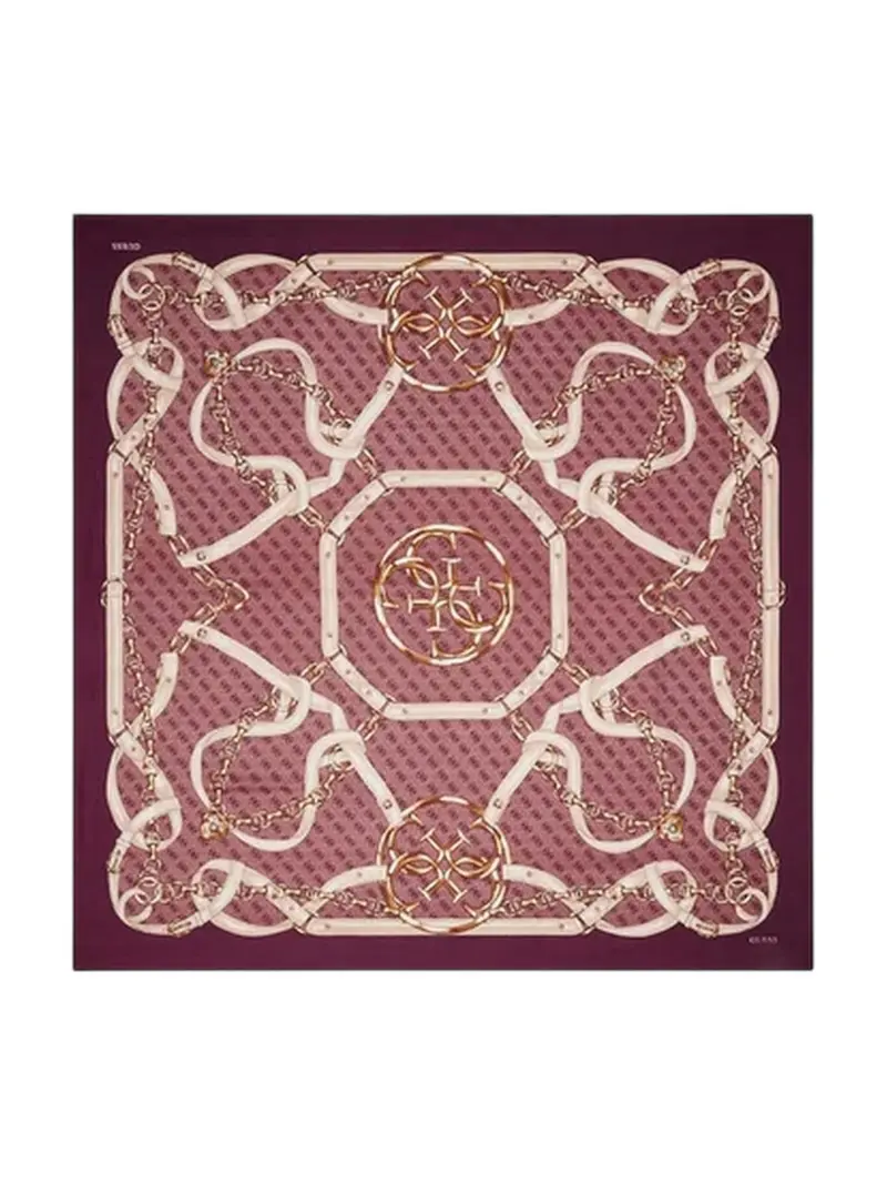 GUESS Foulard Donna NOELLE PRINTED KEFIAH 130X130 AW5412 POL03 WIN WINE