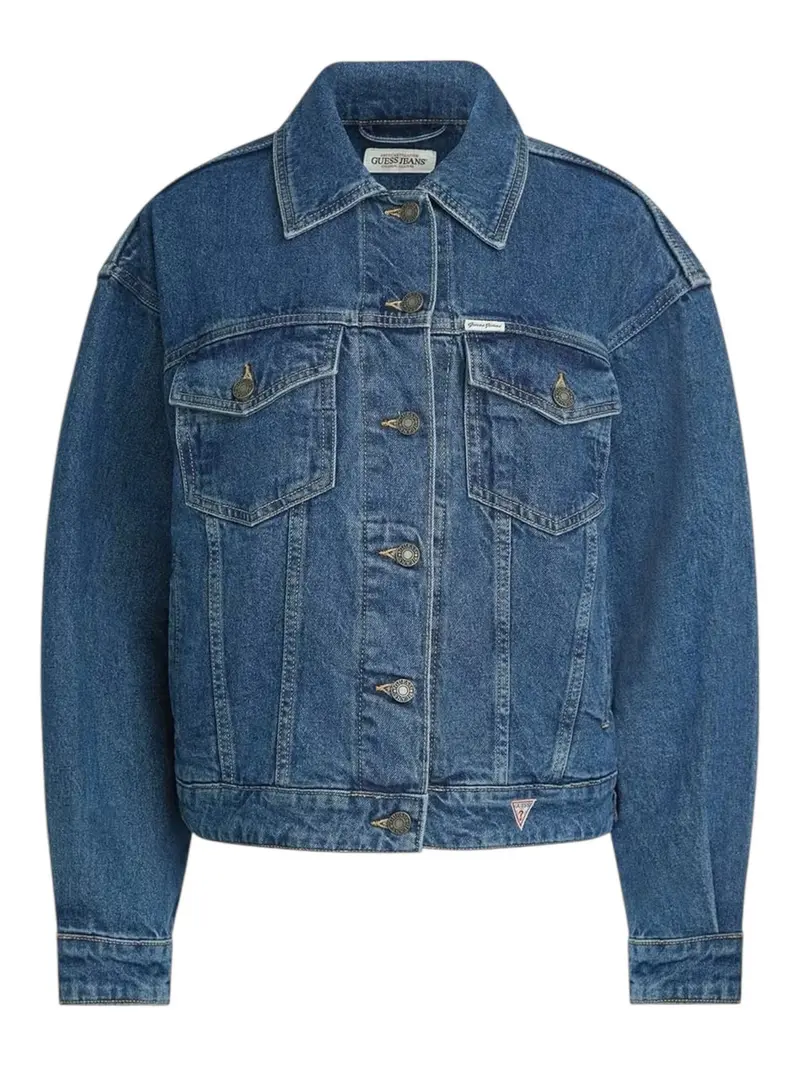 GUESS Giacca Donna GJ OVERSIZE TRUCKER JACKET W4YN56 D5CC3 M3DW Blu