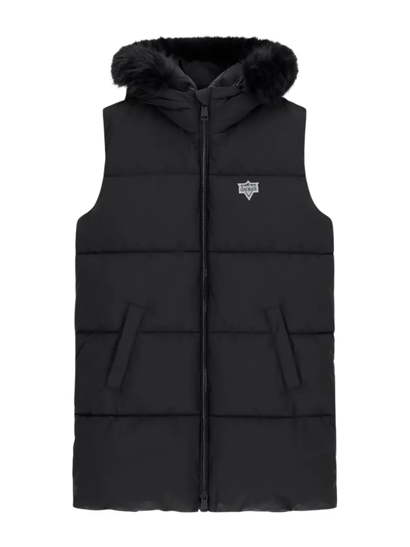 GUESS Gilet Donna KATRINA SKI HOODY VEST W5BL81 W3282 JBLK Jet Black A996