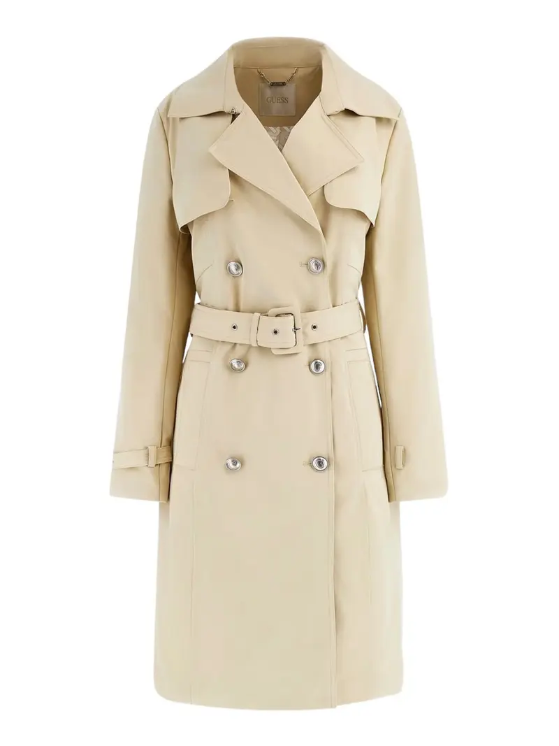 GUESS Giubbino Donna Asia Trench W4RL00 WF5Z2 G1L7 Beige