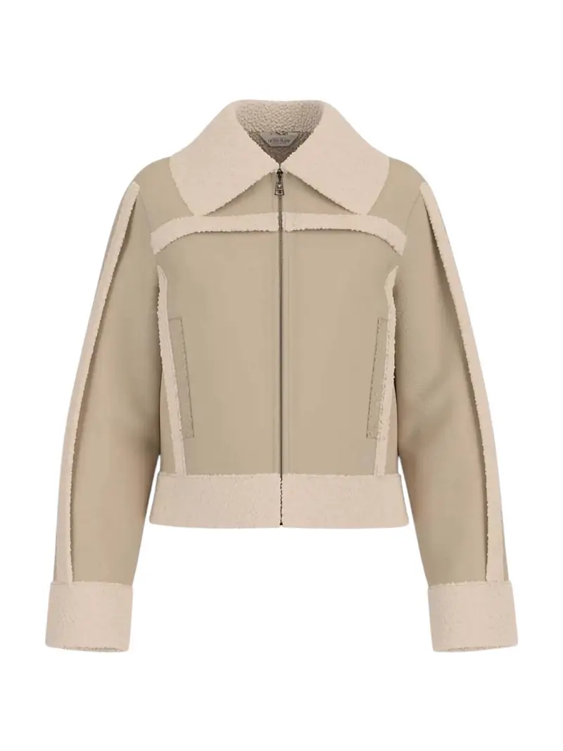 GUESS Giubbino Donna GJ FAUX SHEARLING JKT W5BL13 W1862 A117 SAFARI TAN