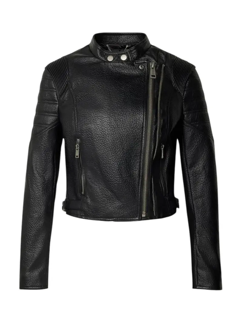 GUESS Giubbino Donna JEANNINE PU STITCHED JACKET W5YL19 WHDS0 JBLK Jet Black A996