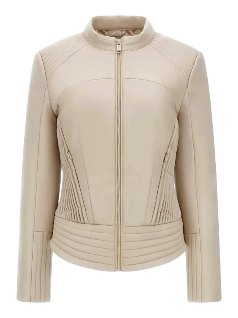 GUESS Giubbino Donna Lea Corset Pu Jacket W4RL12 WFWT0 G1F7 Bianco