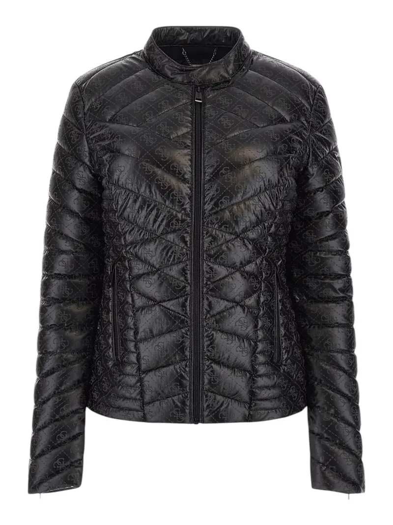 GUESS Giubbino Donna New Vona Logo Jacket W4RL02 WFWM0 JTMU Nero