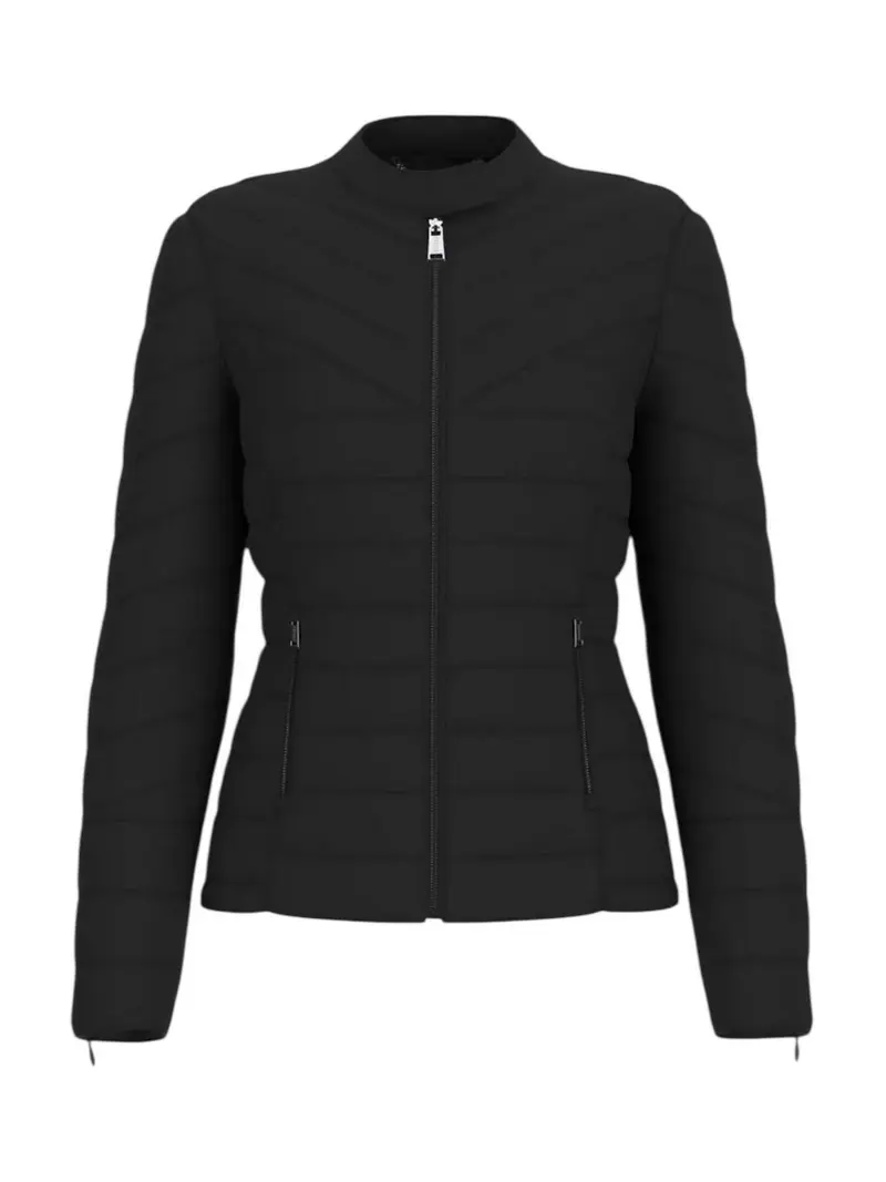 GUESS Giubbino Donna NEW VONA STRETCH JACKET W5YL13 WHDQ0 JBLK Jet Black A996