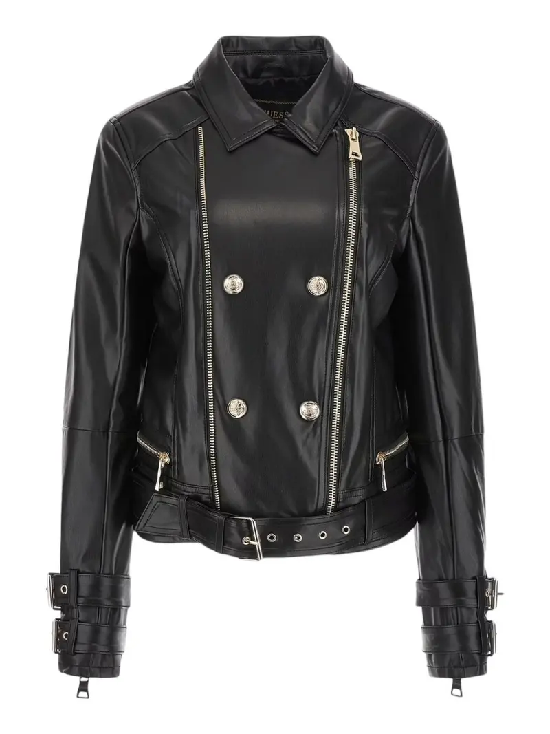 GUESS Giubbino Donna Olivia Moto Jacket W3BL93 K8S30 JTMU Nero