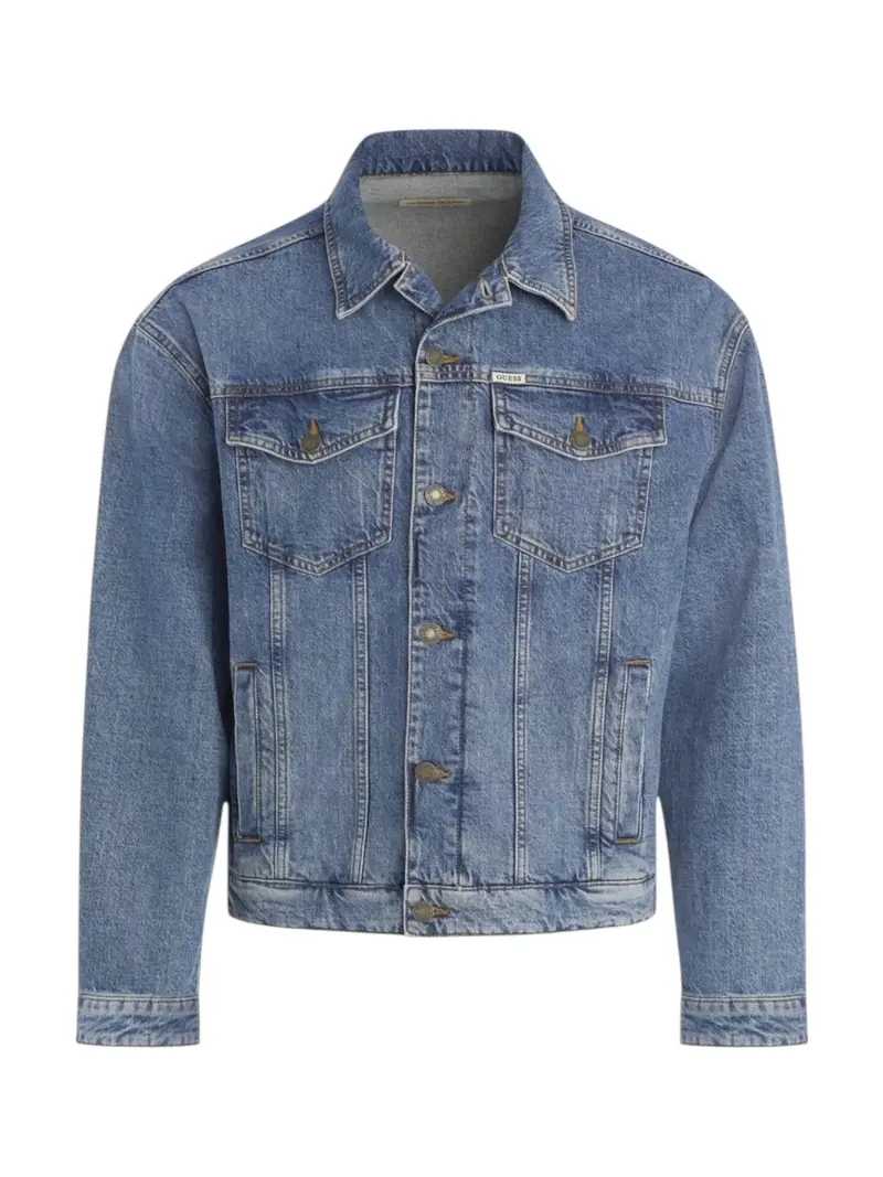 GUESS Giubbino Uomo GJ MENS OVERSIZE TRUCKER JACKE M4YN38 D5DO2 GAM1 GJ ARTISTIC MEDIUM W