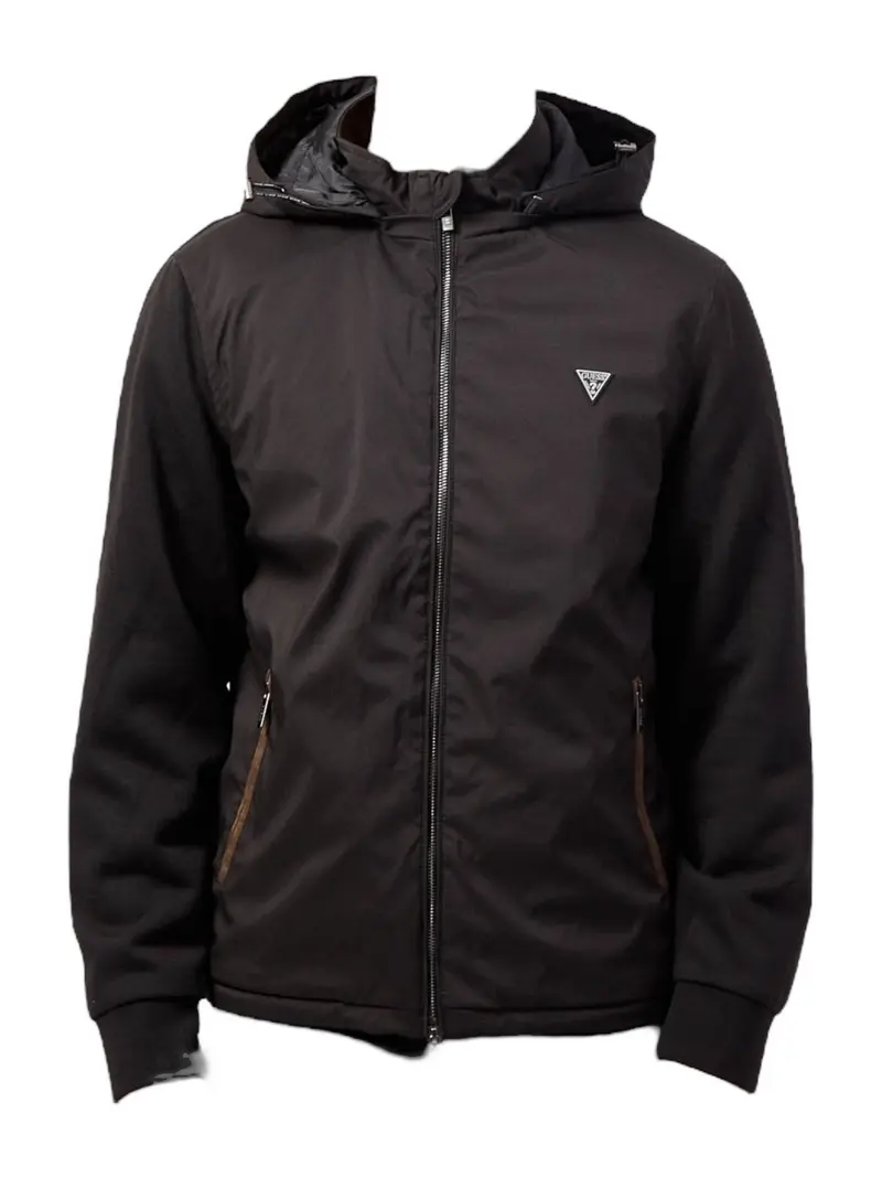 GUESS Giubbino Uomo Knitted Windbreaker M4YL27 WEDJ0 JBLK Nero
