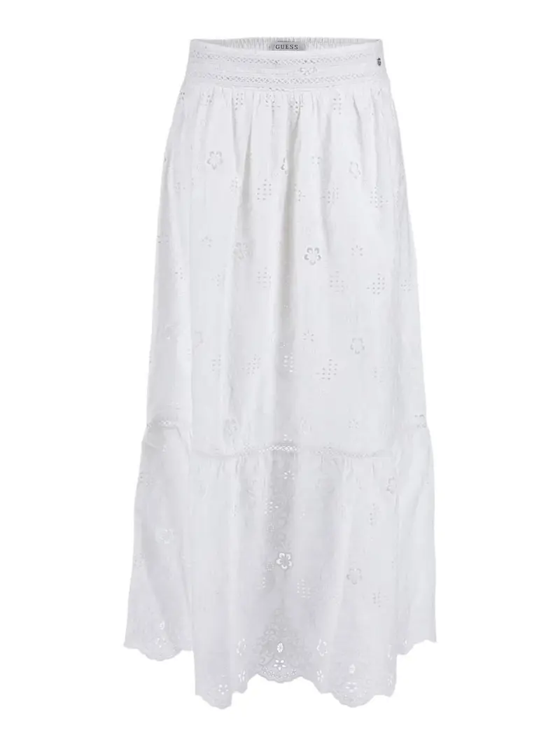 GUESS Gonna Donna Frida Long Embro Ski W4GD66 WG4F0 G011 Bianco