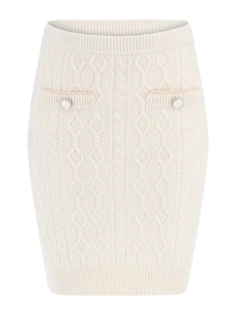 GUESS Gonna Donna ISABELLE SKIRT SWTR W4YD58 Z37L1 G012 Bianco