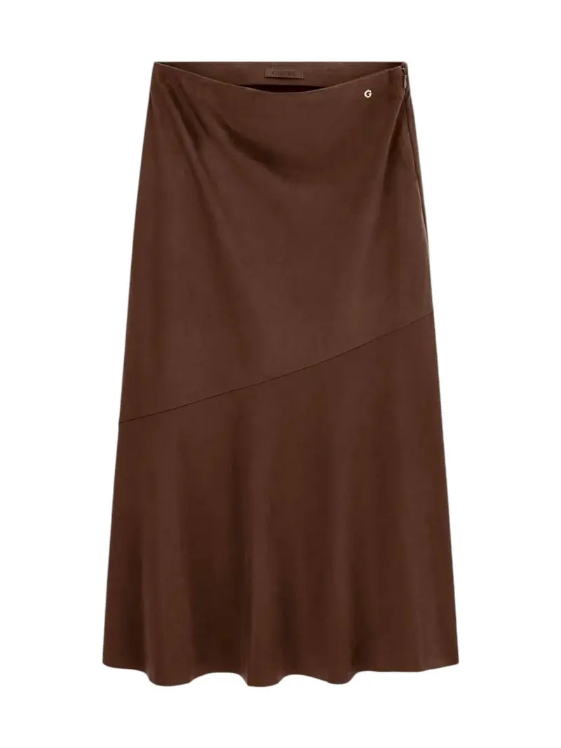 GUESS Gonna Donna NUNZIA LONG SKIRT W6RD15 WJ472 G1EA DARK COFFEE