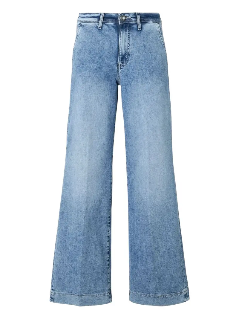 GUESS Jeans Donna ZOYA WIDE LEG CROP W5RA1L D5L71 BELT Blu