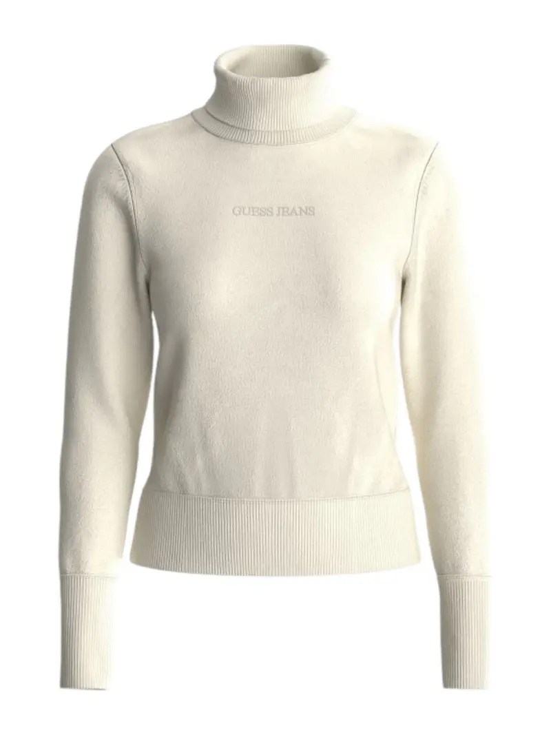 GUESS Maglione dolcevita Donna GJ LS TN GUESS J EMB SWTR W4BR15 Z3HO2 G293 WARM WHITE