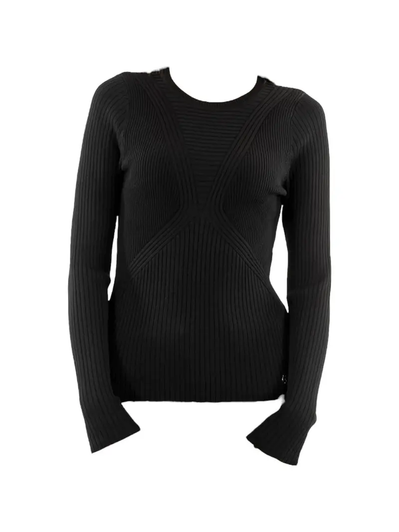 GUESS Maglione Donna DESTINY RN LS SWTR W4YR17 Z37K0 JBLK Nero