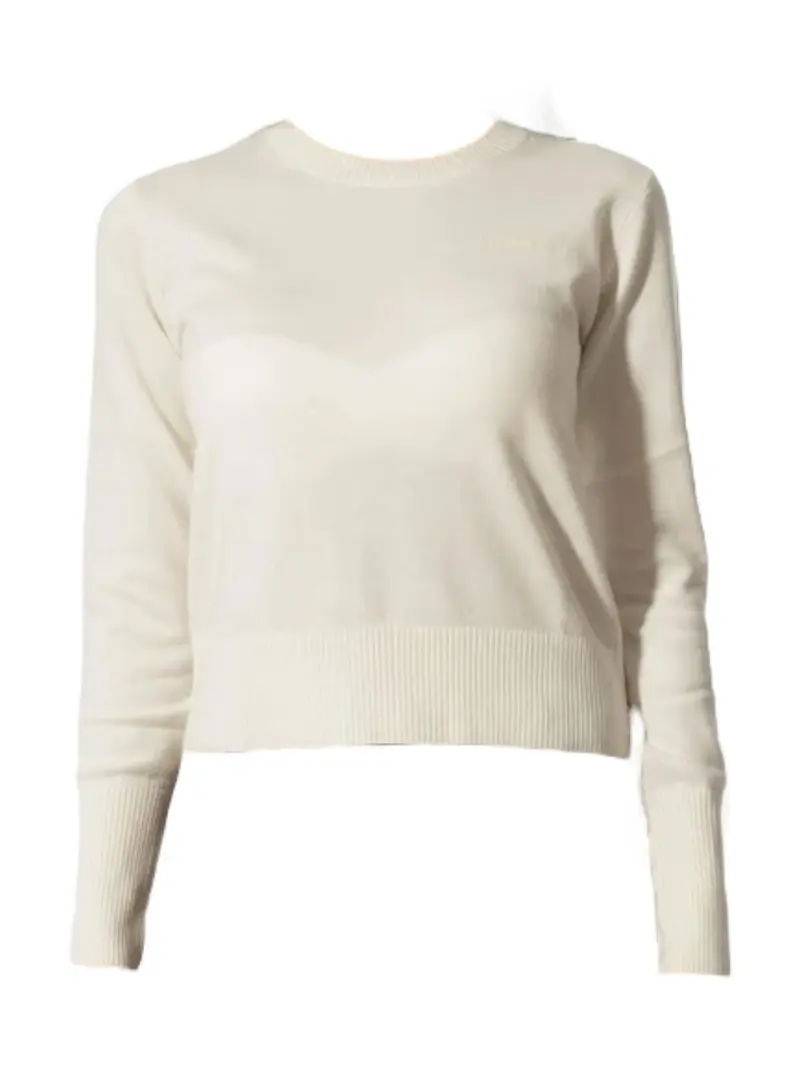 GUESS Maglione Donna GJ LS CN GUESS J EMB SWTR W4BR83 Z3HO2 G293 WARM WHITE