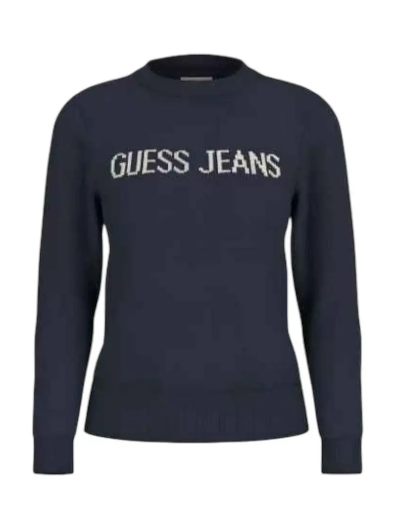GUESS Maglione Donna GJ LS CN GUESS J INTARSIA SWTR W4BR10 Z3HM1 A71W DARING OCEAN
