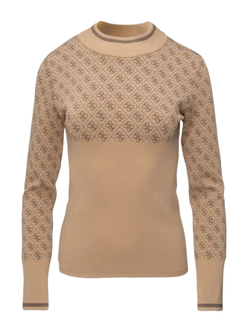 GUESS Maglione Donna LISE 4G LS SWEATER W3BR81 Z37K0 F1FP Marrone