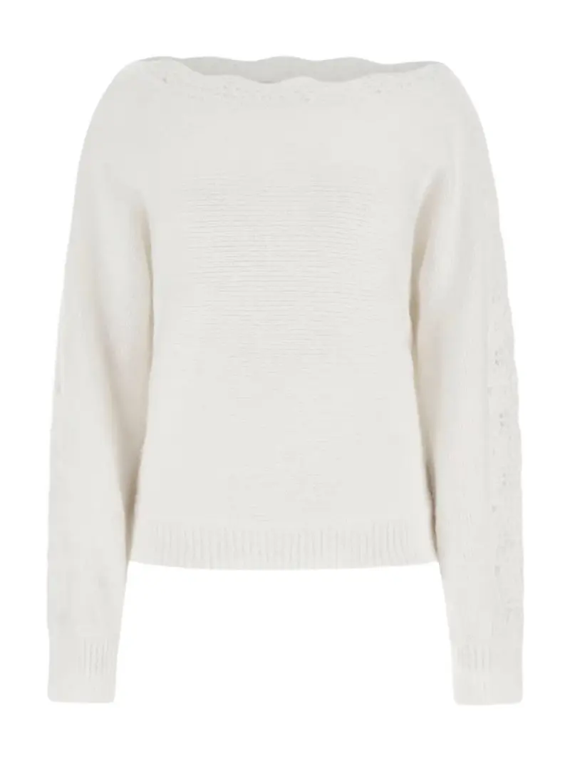GUESS Maglione Donna LS BN MALORIE DOLMAN SWTR W4BR0M Z3LG0 G1O6 Bianco