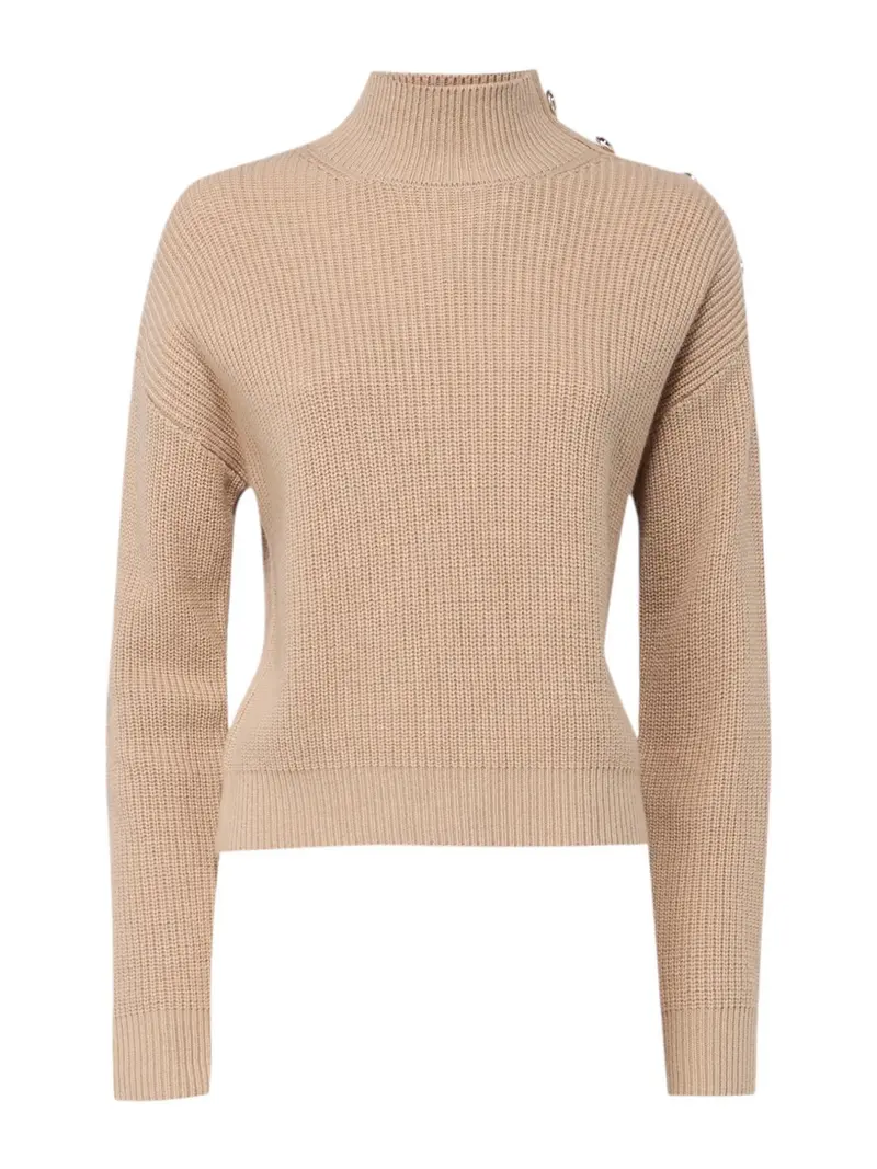 GUESS Maglione Donna ZYLEE LS MOCK NECK SWTR W4BR39 Z2WX0 F1G4 Beige