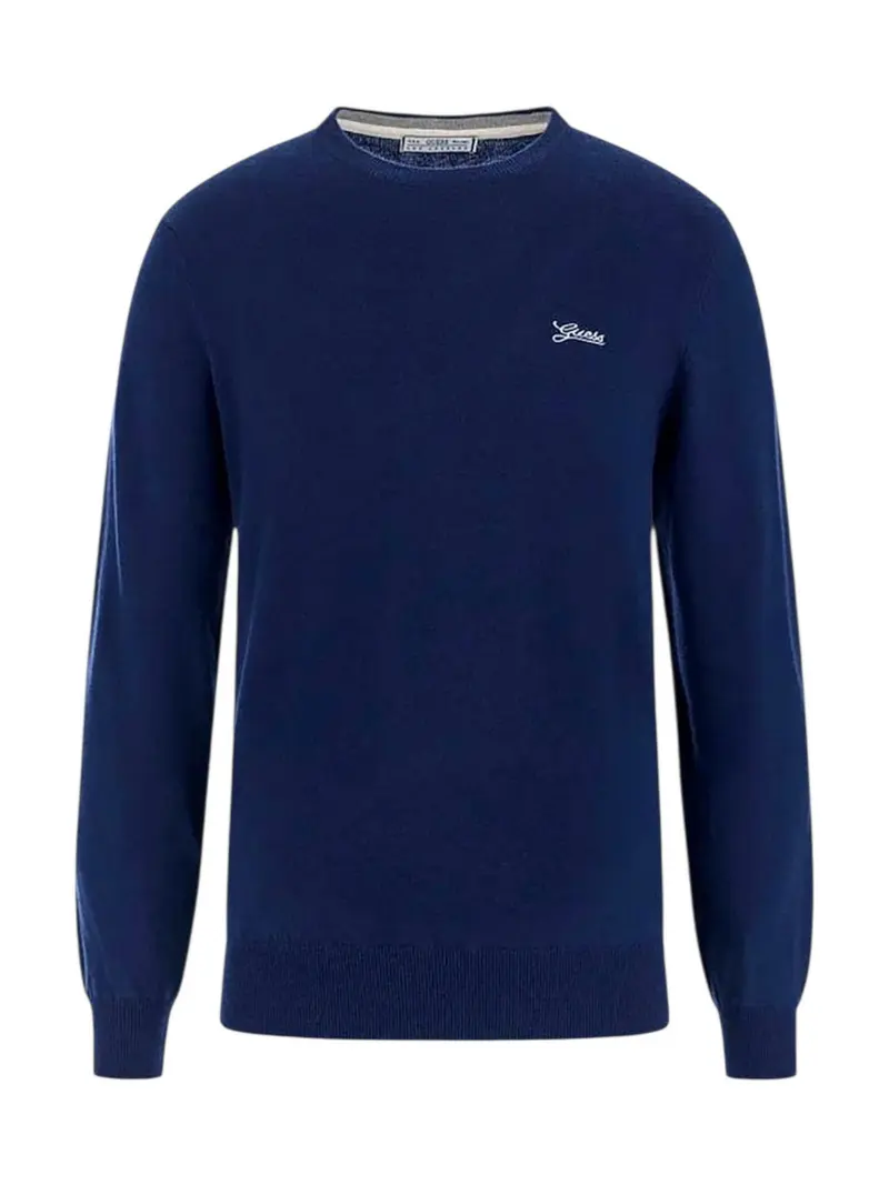 GUESS Maglione Uomo DANIEL CN LS BASIC SWTR M5YR26 Z0122 G7V2 SMART BLUE