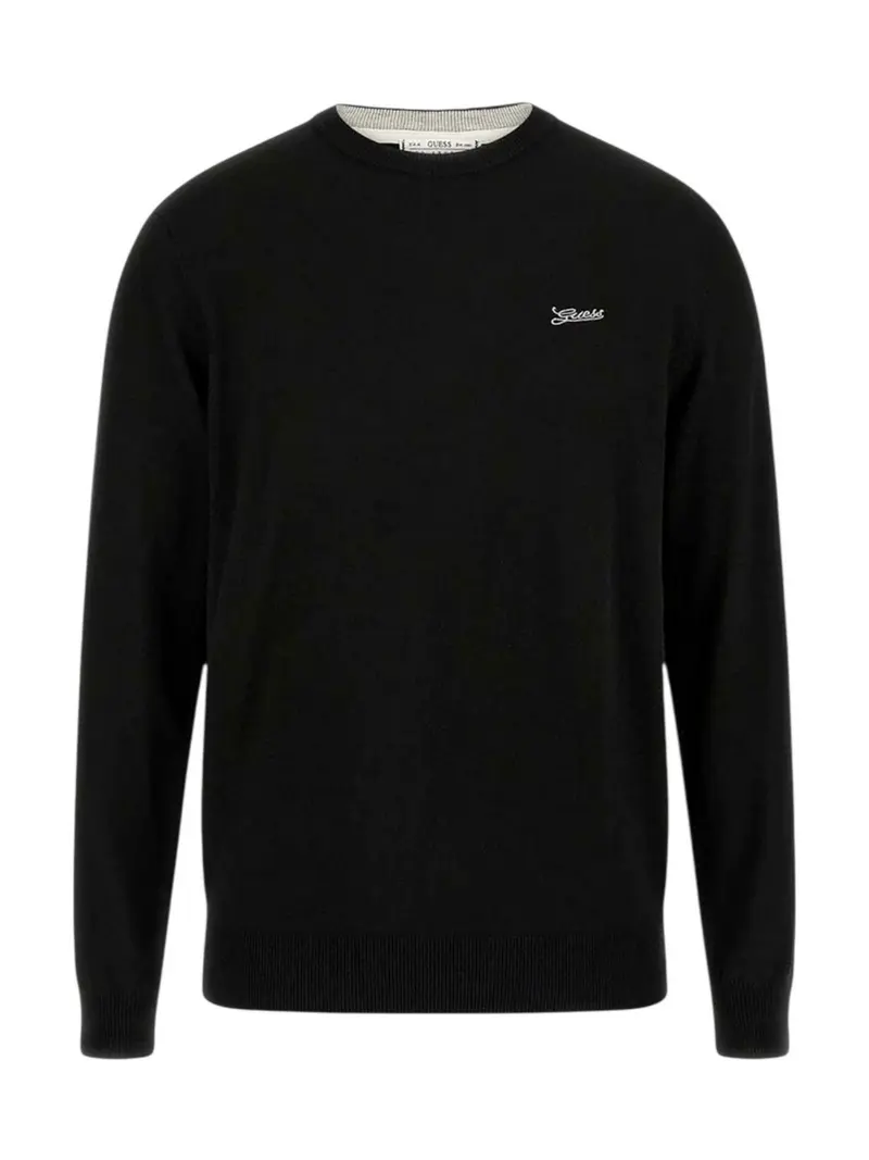 GUESS Maglione Uomo DANIEL CN LS BASIC SWTR M5YR26 Z0122 JBLK Jet Black A996