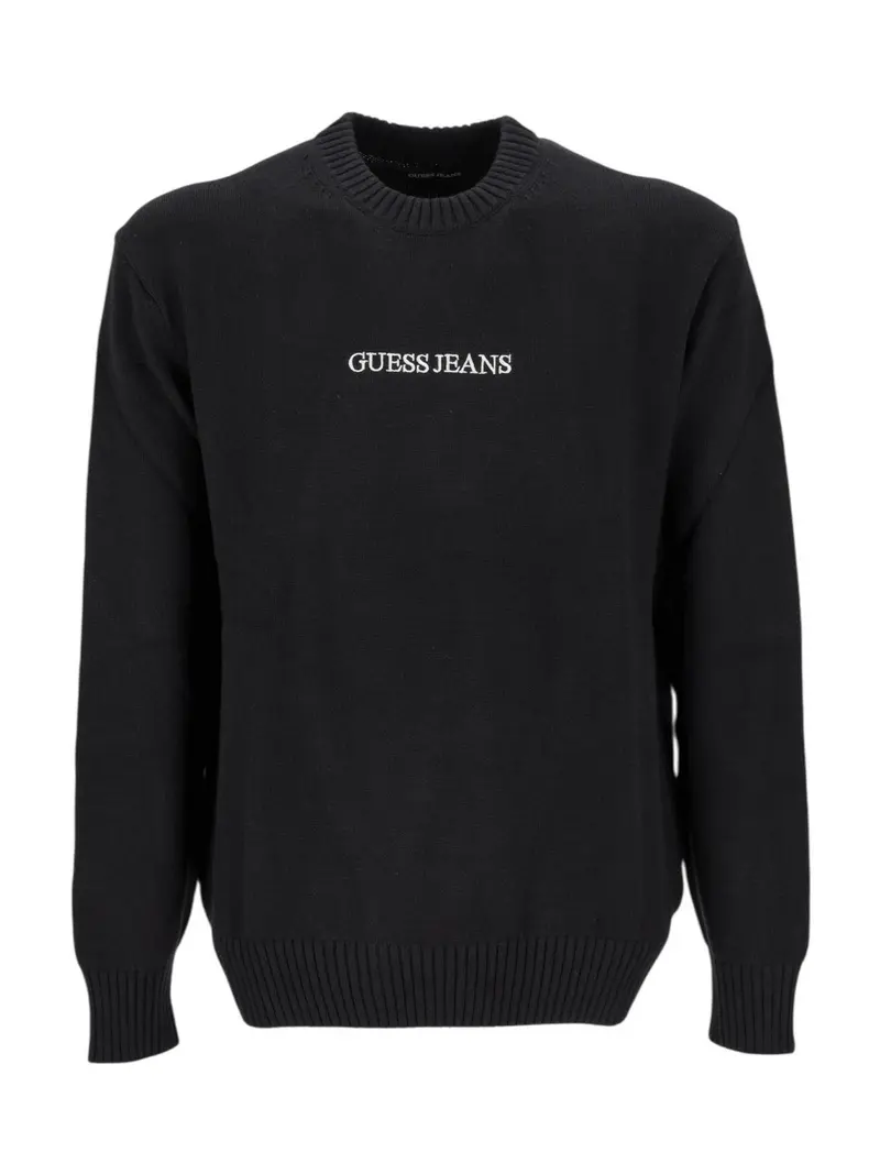 GUESS Maglione Uomo GJ LS CN GUESS J EMB SWTR M4BR31 Z3HM1 JBLK Jet Black A996