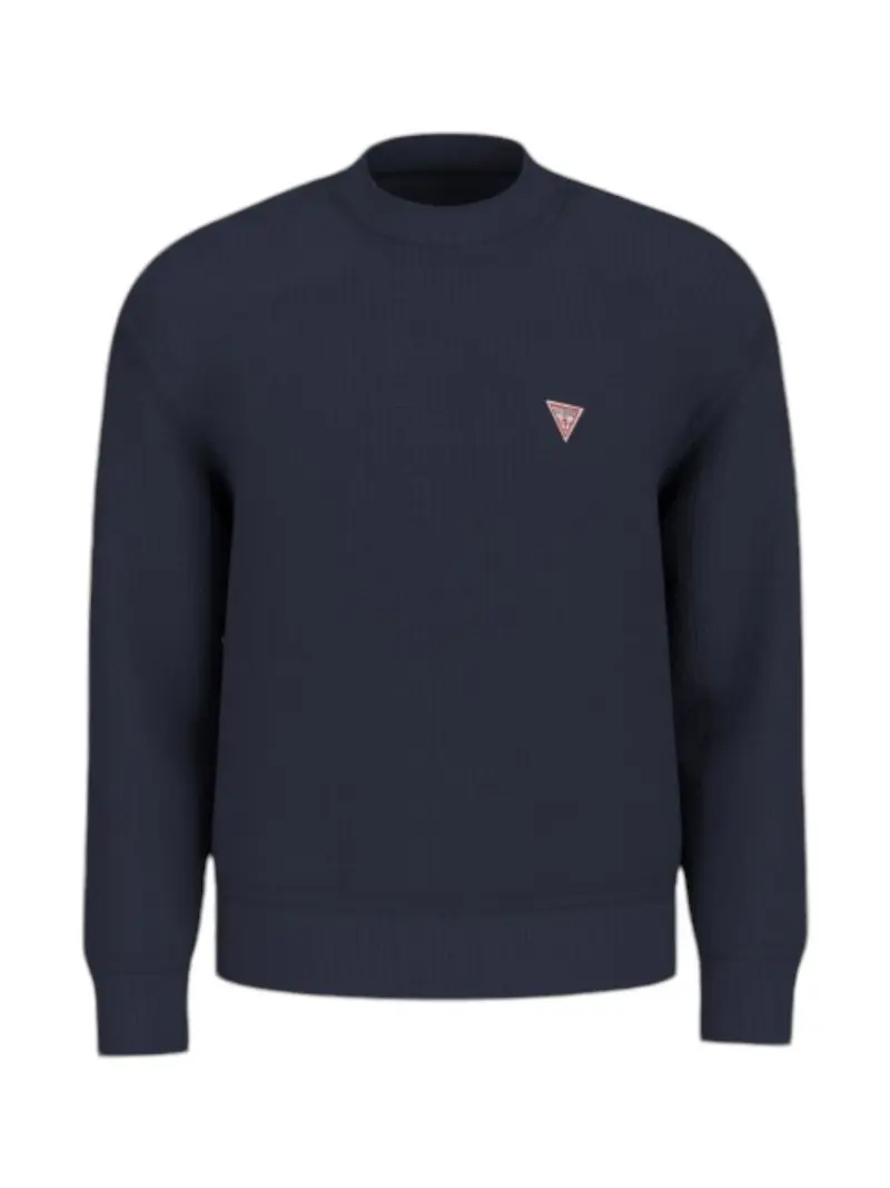 GUESS Maglione Uomo Gj Ls Cn Mini Triang M4BR30 Z3HM1 A71W DARING OCEAN
