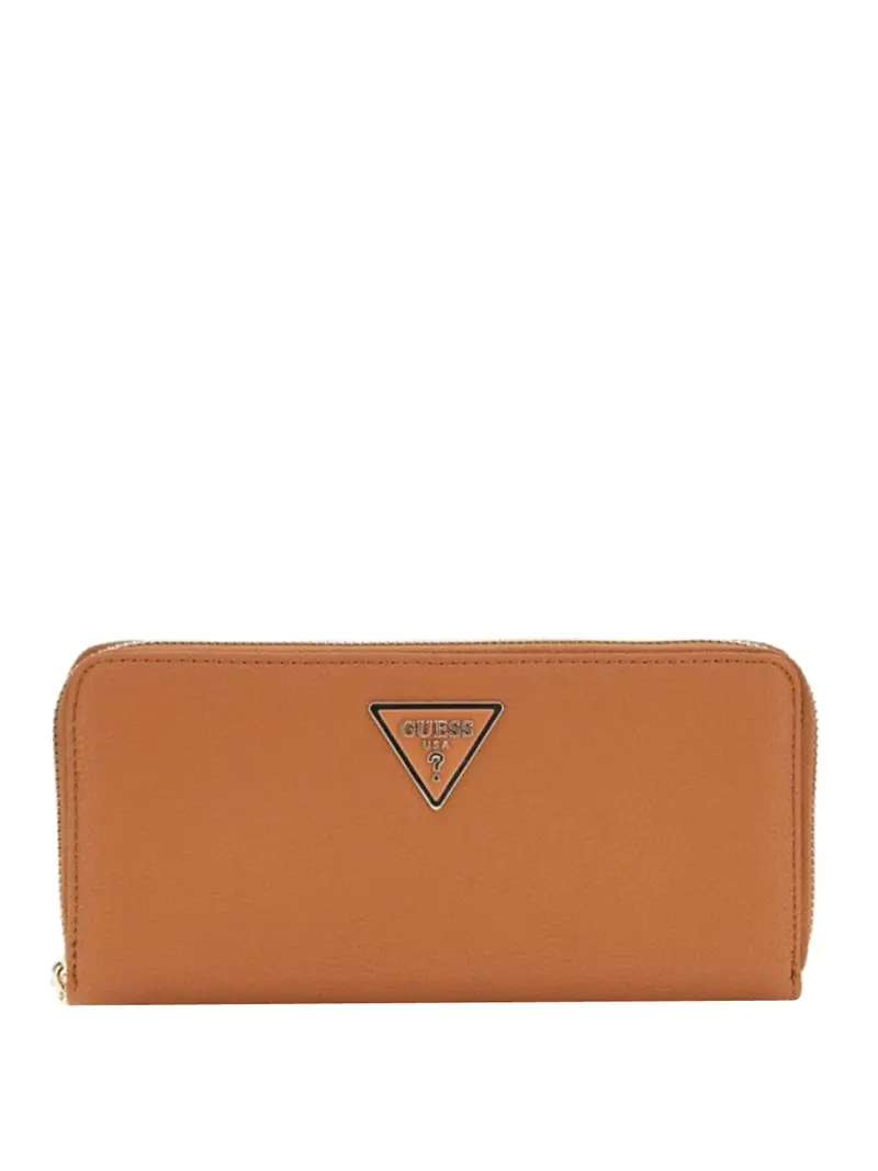 Guess Maxi Portafoglio Laurel Triangolo Logo - Cognac