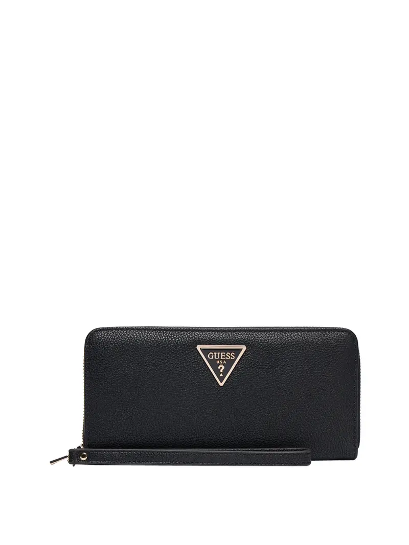 Guess Maxi Portafoglio Laurel Triangolo Logo - Nero
