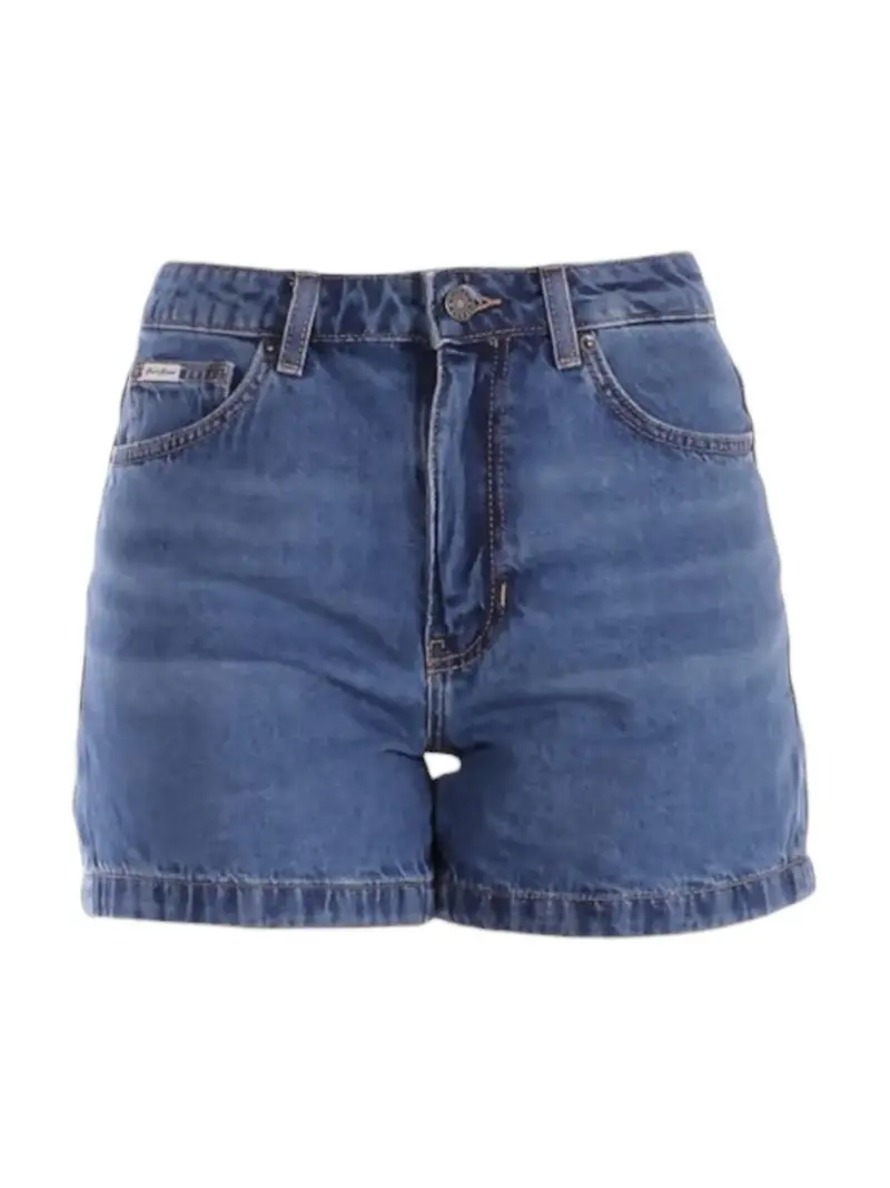 GUESS Pantalocino Donna GJ HIGHWAIST MOM SHORT W5GD0S D5O13 GJLV GJ LIGHT VINTAGE WAS