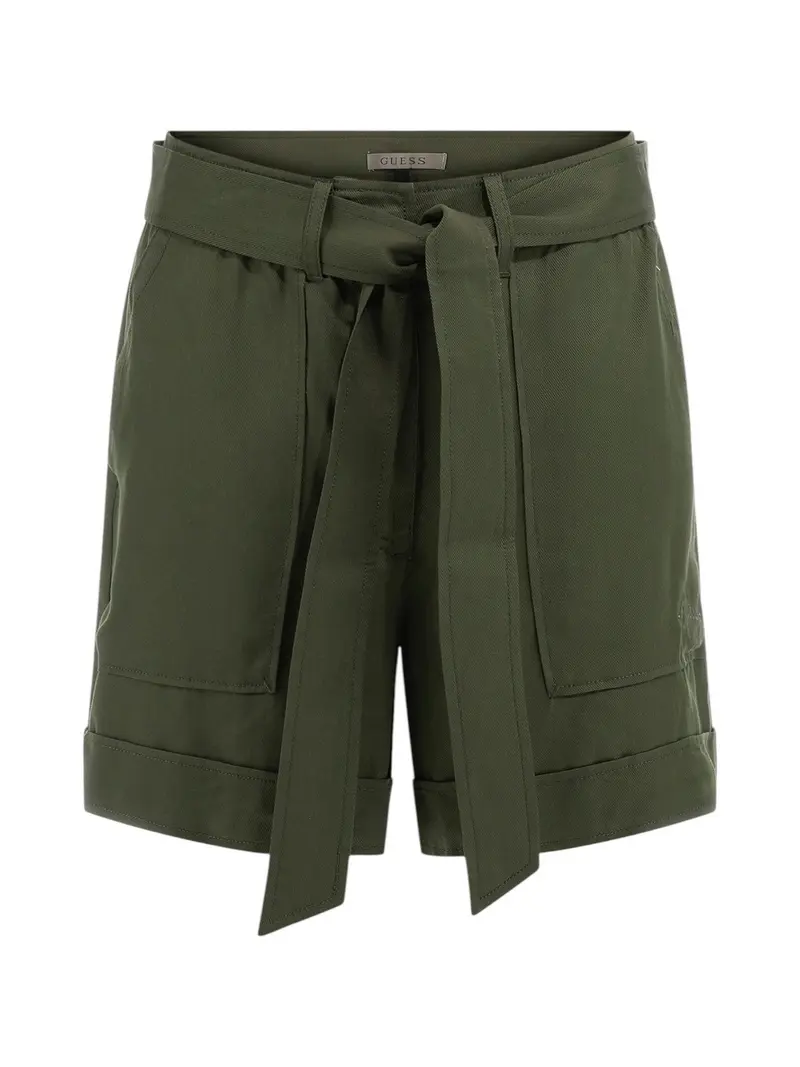 GUESS Pantaloncino Donna NEW NINA BELTED SHORT W5GD1R WG4C2 A838 Verde