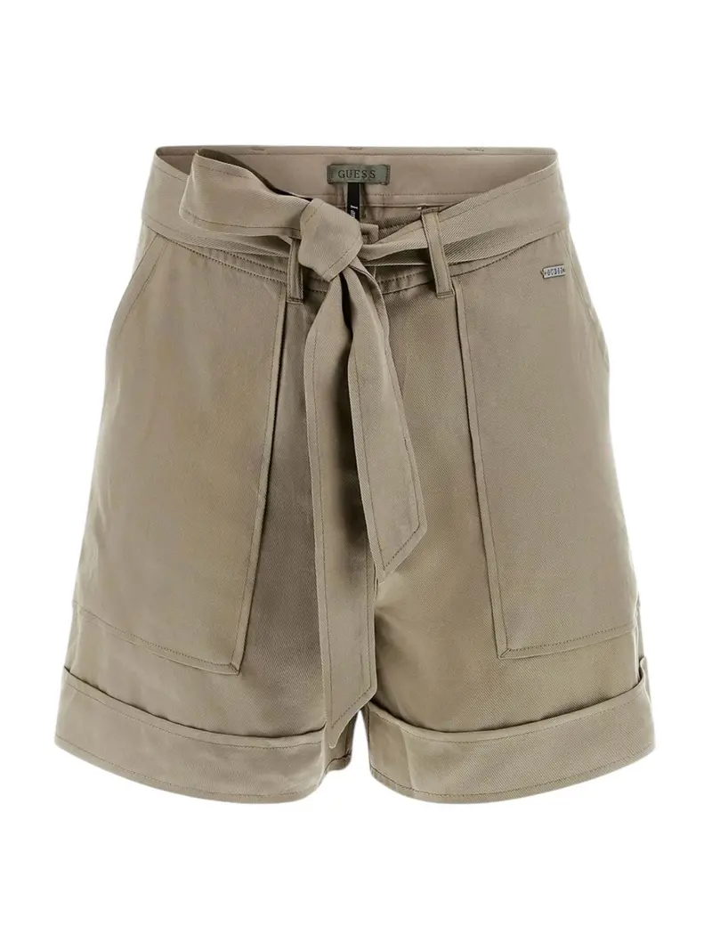 GUESS Pantaloncino Donna NEW NINA BELTED SHORT W5GD1R WG4C2 G8CJ Beige