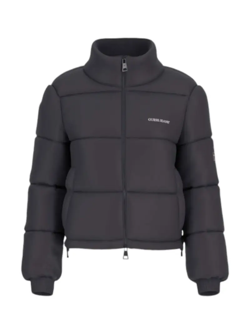GUESS Piumino Donna GJ CROPPED PUFFER W4BL20 WGII2 JBLK Jet Black A996