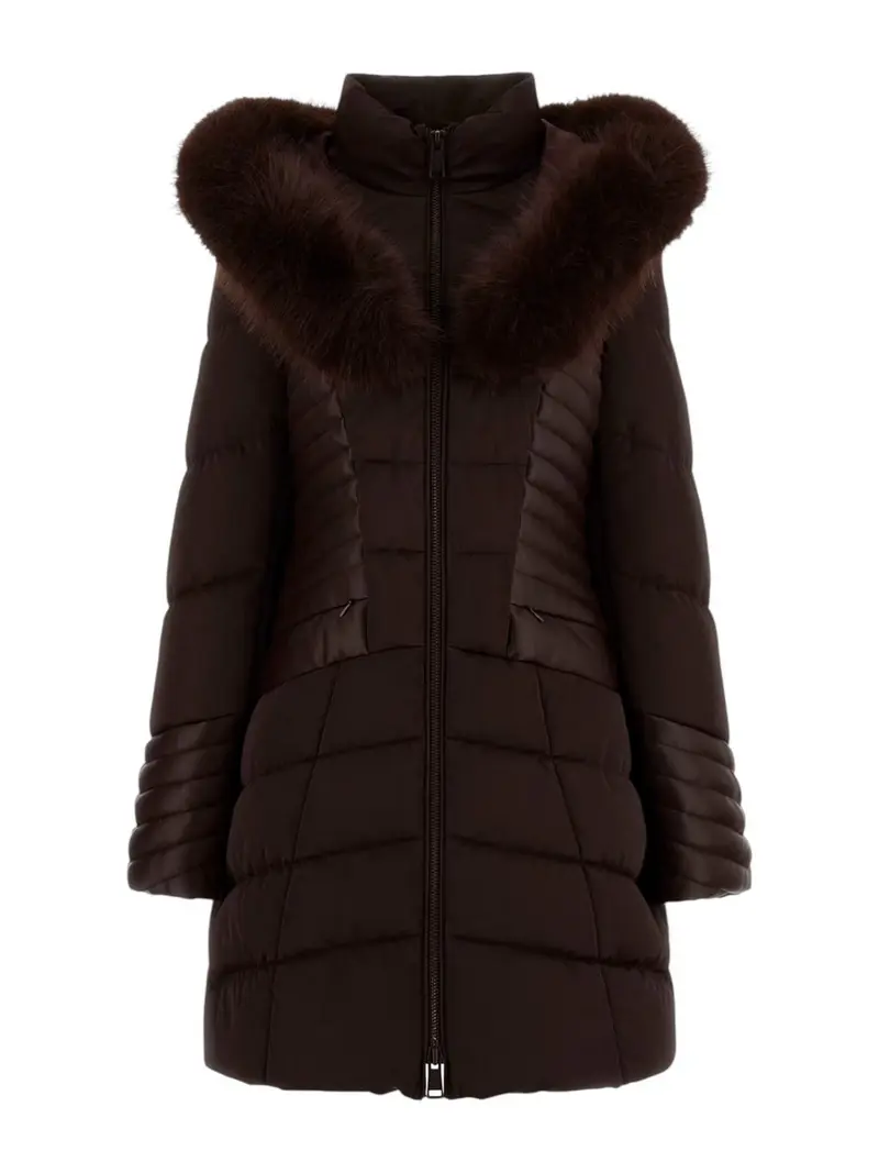 GUESS Piumino Donna NEW OXANA JACKET W4BL61 WGLZ0 G1EB REGAL BROWN