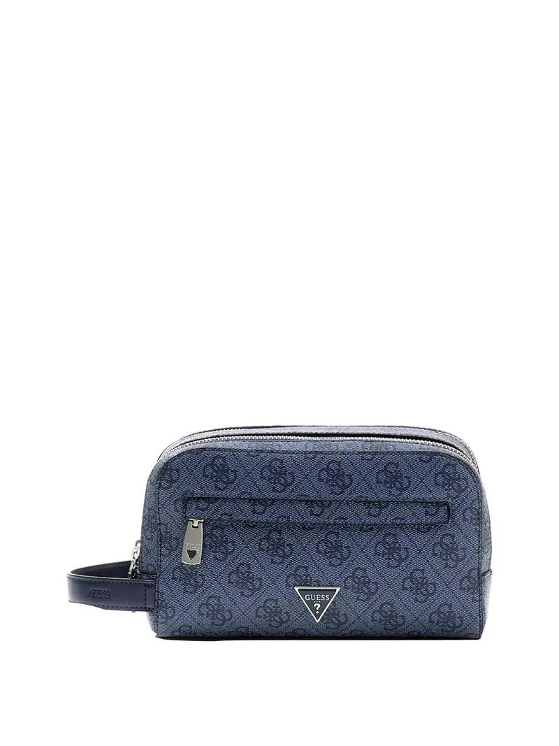 Guess Pochette Beauty Milano 4G Logo - Blu Denim