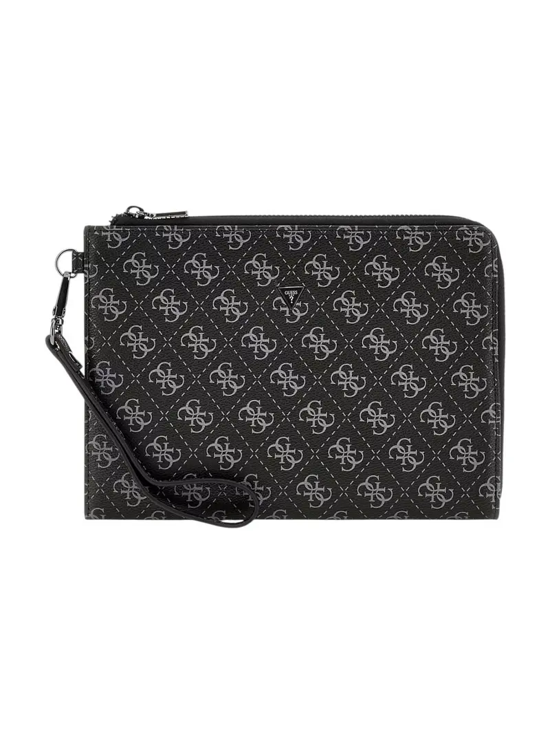 GUESS Pochette Uomo MILANO CLUTCH M PMBALO P5235 DAB DARK BLACK