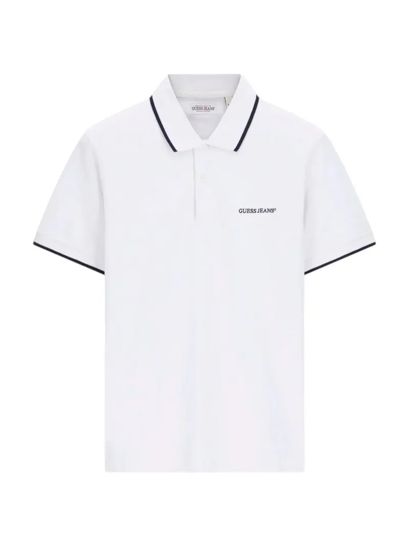 GUESS Polo Uomo GJ REG EMBRO SS POLO TIPPING M6RP24 KCJV1 SM0Q PURE WHITE DARING OC