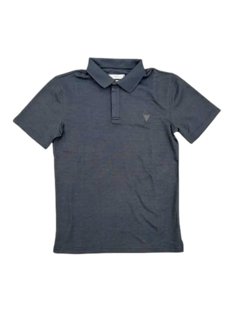 GUESS Polo Uomo SMALL TRIANGLE YD SS POLO M5RP02 KCLR2 FB9Q BLUE YARN DYED