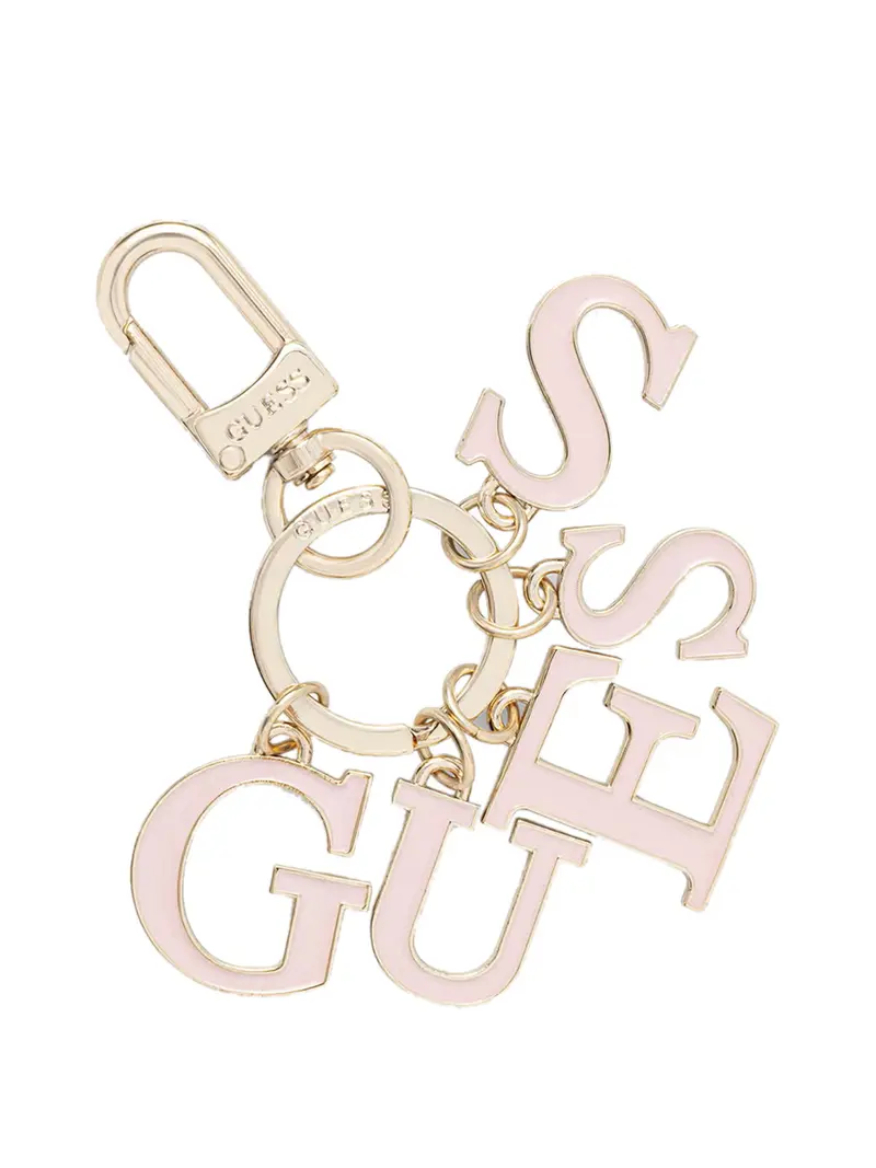 Guess Portachiavi Logo - Rosa