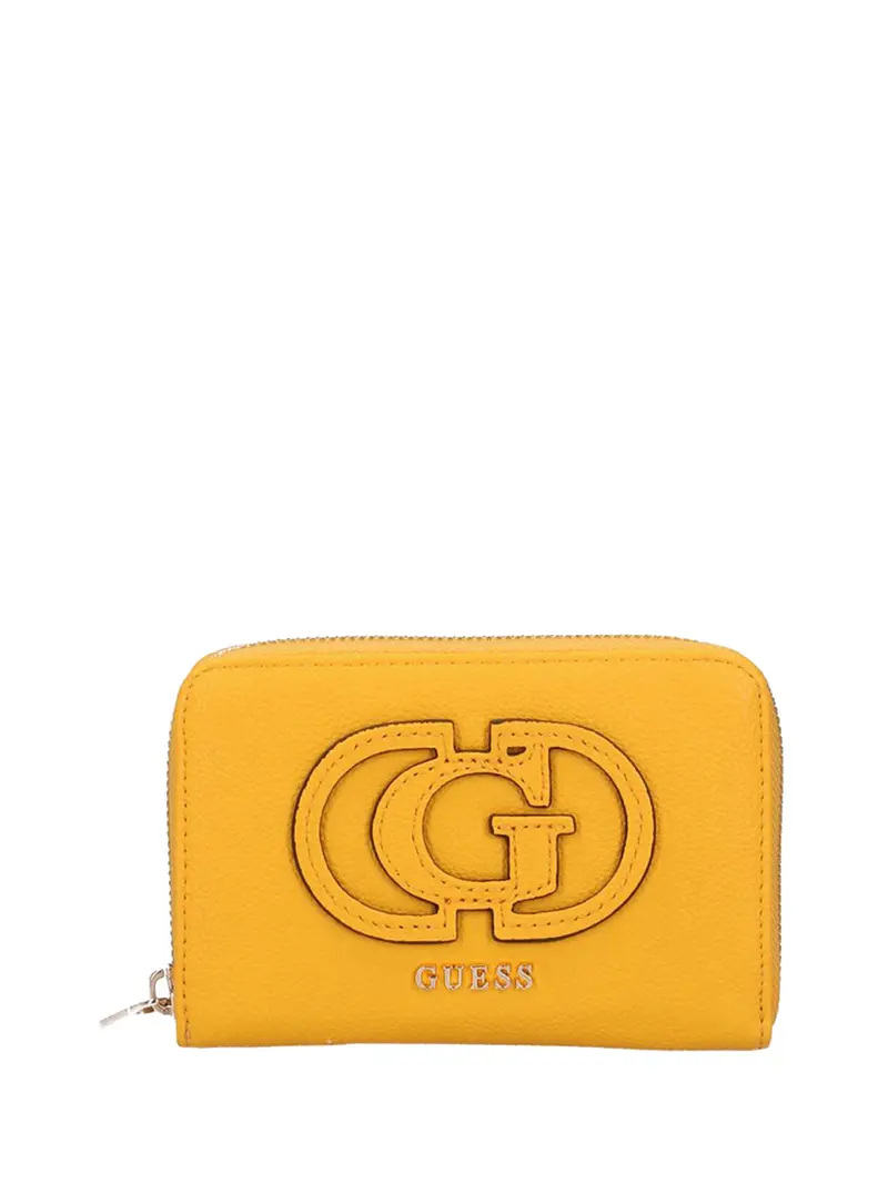 Guess Portafoglio Calebra Slg Medium Zip Around Donna - Giallo