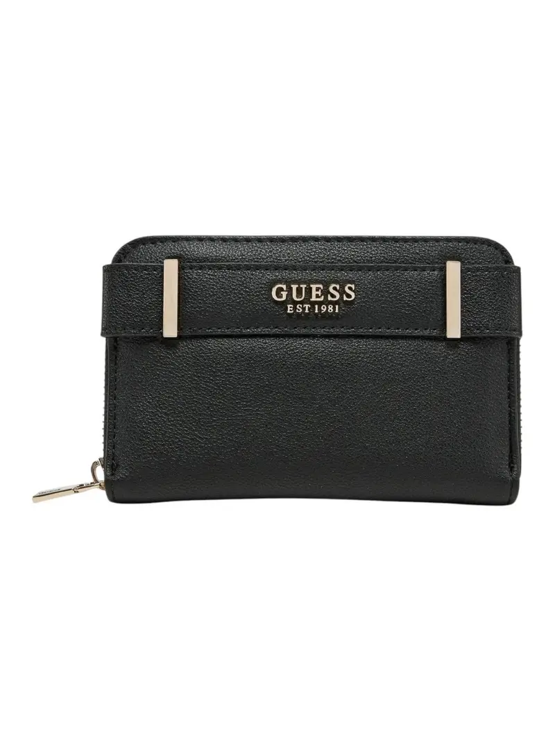 GUESS Portafoglio Donna ANADELA SLG MEDIUM ZIP AROUND SWBG96 33140 BLA Nero