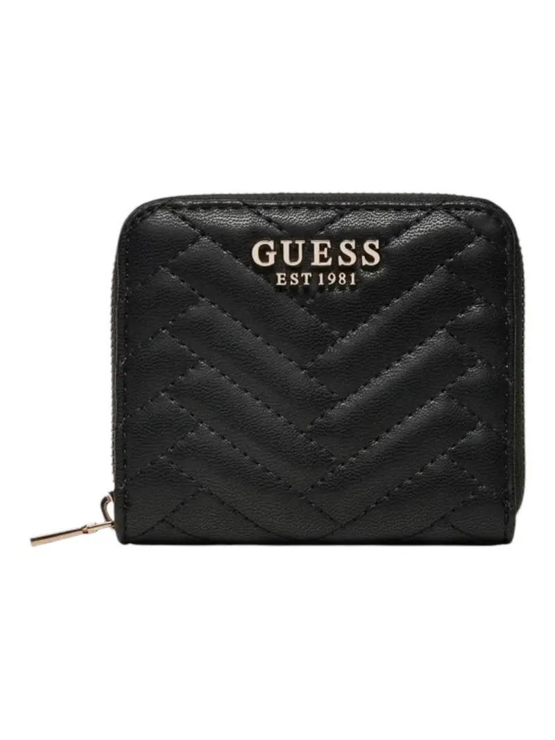 GUESS Portafoglio Donna ANNING SLG SMALL ZIP AROUND SWQG95 08137 BLA Nero