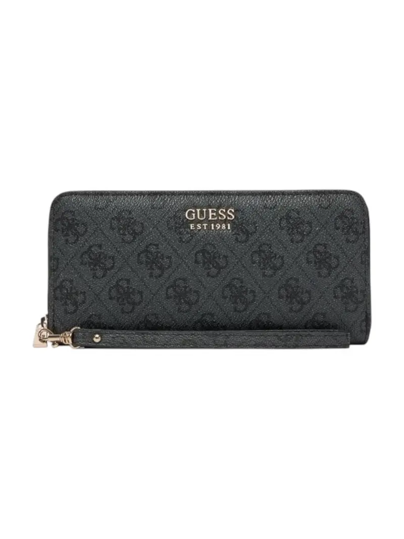 GUESS Portafoglio Donna BRENTON SLG LRG ZIP AROUND SWLG96 48146 CLO COAL LOGO
