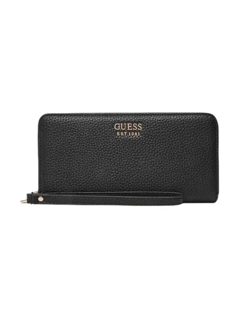 GUESS Portafoglio Donna BRENTON SLG LRG ZIP AROUND SWPG96 48146 BLA BLACK