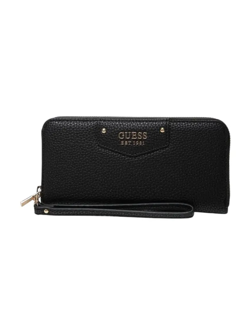 GUESS Portafoglio Donna ECO BRENTON SLG LRG ZIP AROUND SWVG83 90146 BLA BLACK