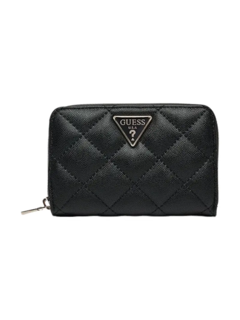 GUESS Portafoglio Donna Eco Carly Slg Small SWQG95 09140 BLA Nero