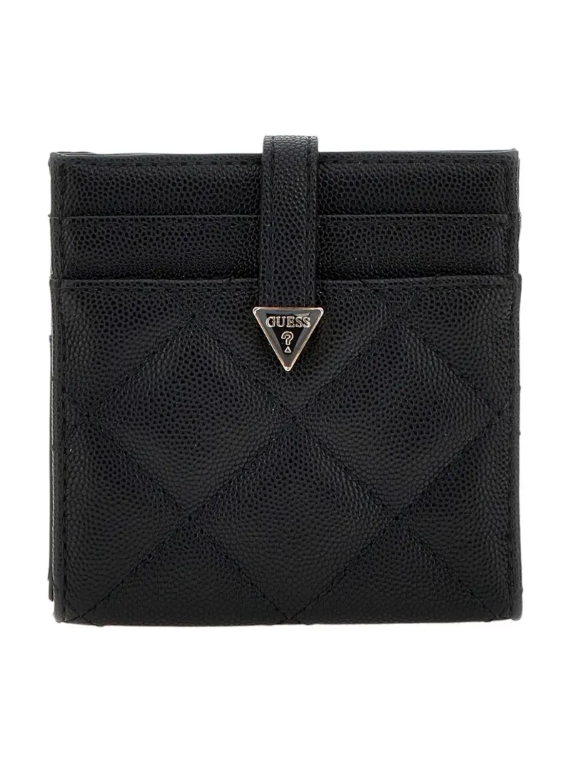 GUESS Portafoglio Donna Eco Carly Slg Small SWQG95 09152 BLA Nero