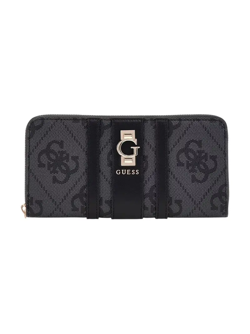 GUESS Portafoglio Donna ERENIA SLG LARGE ZIP AROUND SWSO78 38146 CLO COAL LOGO