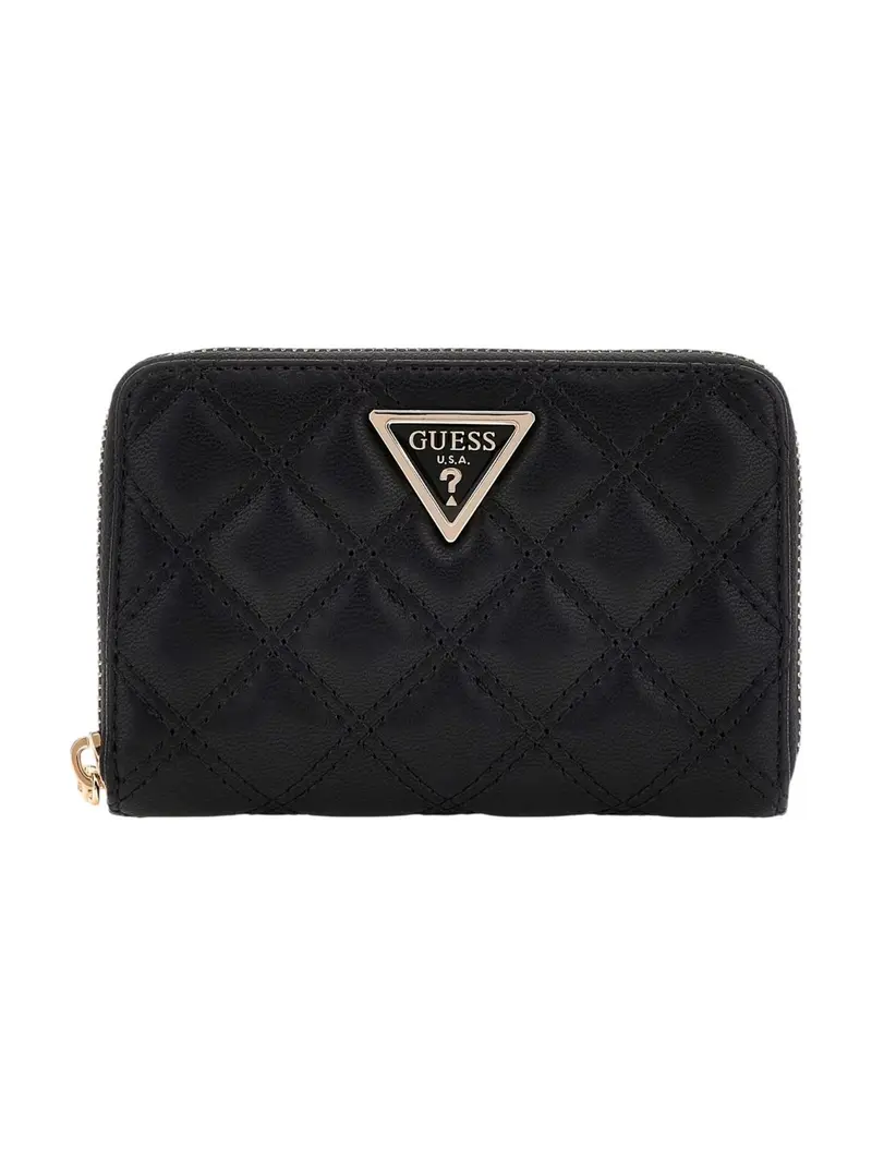 GUESS Portafoglio Donna GIULLY II SLG MED ZIP AROUND SWQG96 73140 BLA BLACK